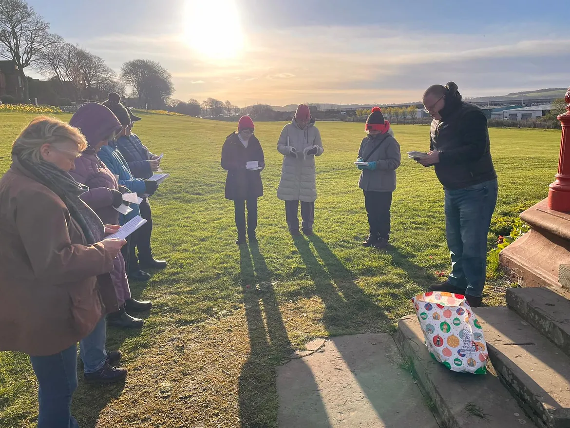 Easter early service at Magdalen Green